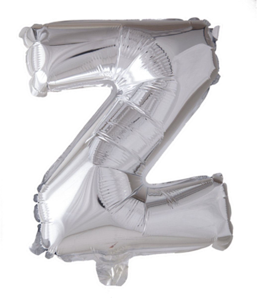 Folie Ballon Letter 16″ Z - Zilver | 41 cm